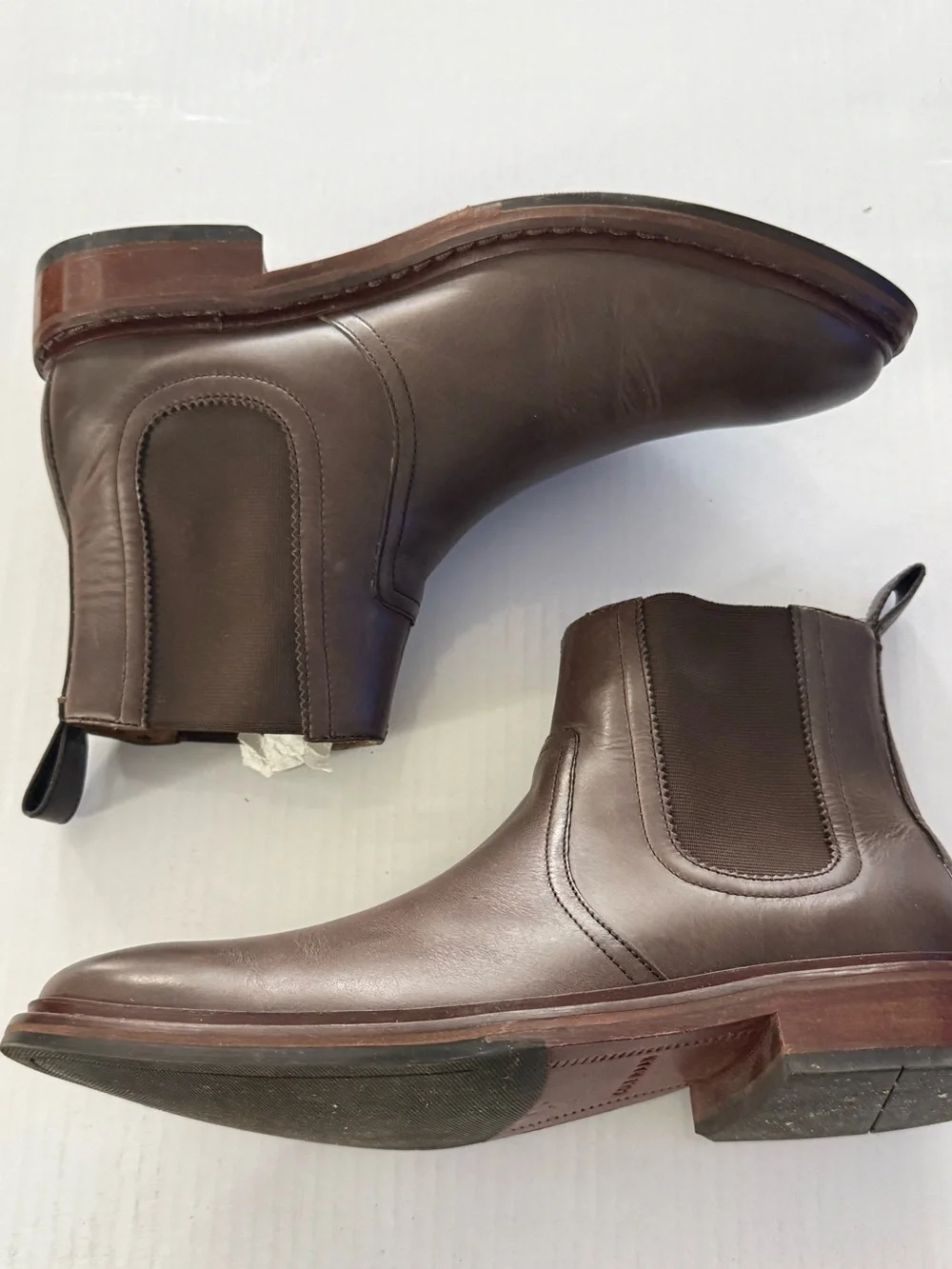 Cole Haan Men's Dark Brown Leather Chukka Chelsea Boots